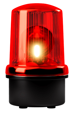 A red siren.